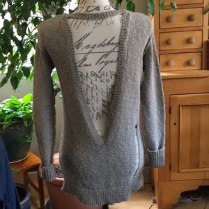 Pam & Gela 100% Cotton Open Back Sweater, P